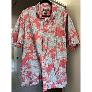 Cooke St Honolulu Hawaiian Shirt Red Floral 2XL